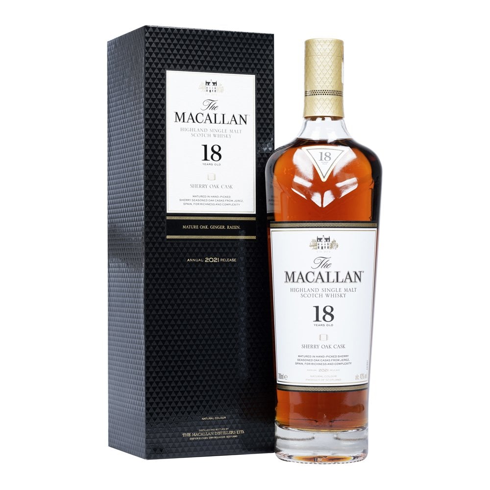 The Macallan Sherry Oak Cask 18 Year Old (2021) Single Malt Scotch Whisky 700ml