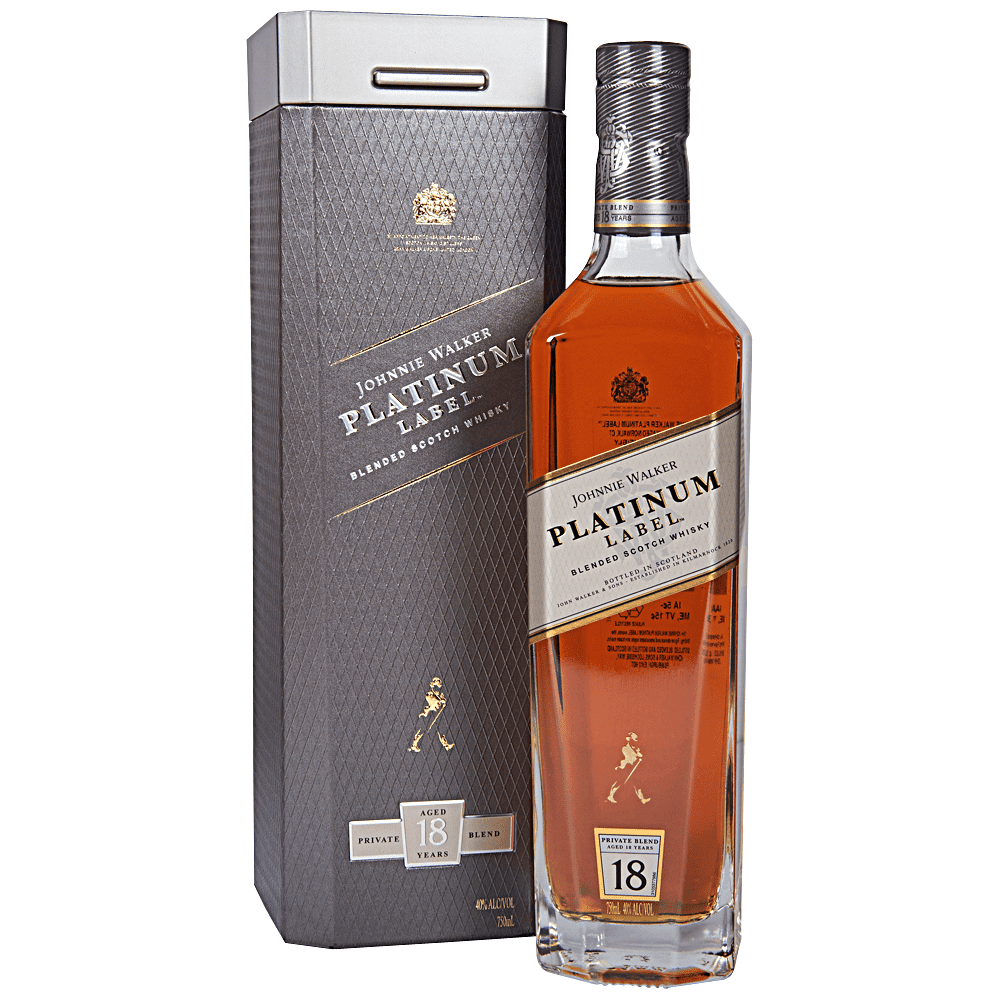 Johnnie Walker Platinum Label 18 Year Old Blended Scotch Whisky 750ml