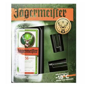 Jagermeister Herbal Liqueur & 2 Shot Glasses Gift Pack 700ml
