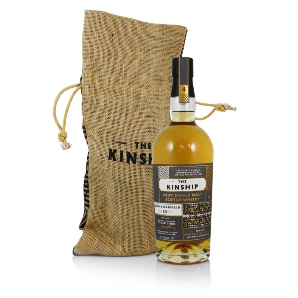 Hunter Laing & Co. The Kinship Bunnahabhain 30 Year Old Cask Strength Single Malt Scotch Whisky 700ml