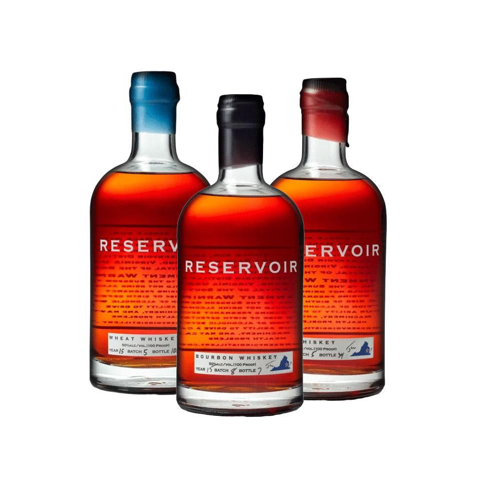 Reservoir 100 Proof 100% Wheat, Rye & Bourbon Whiskey Pack 3 x 375mL