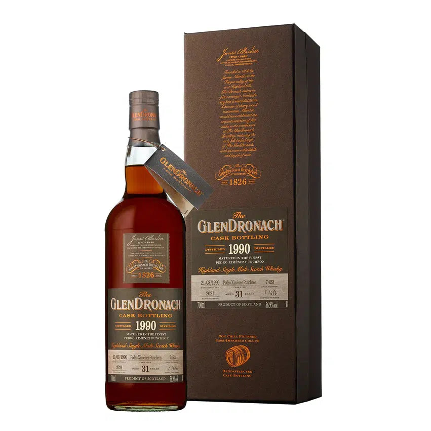The Glendronach 1990 Single Cask #7423 Batch 19 31 Year Old Single Malt Scotch Whisky 700ml
