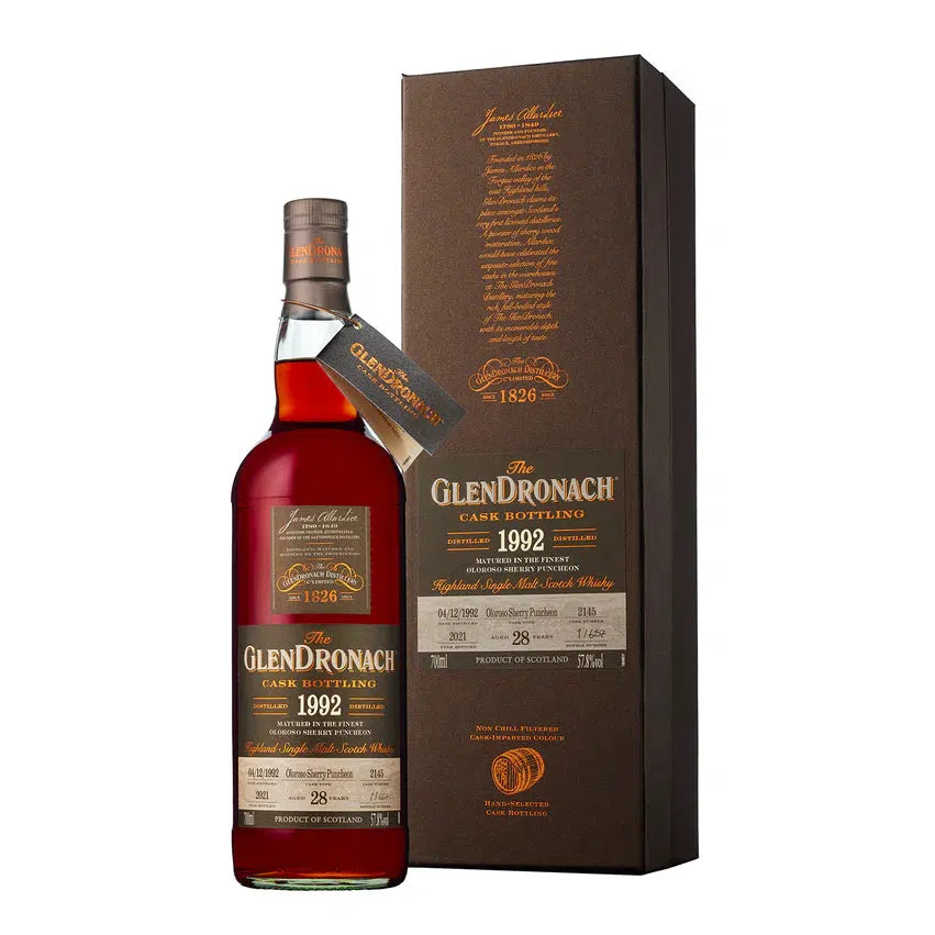 The Glendronach 1992 Single Cask #2145 Batch 19 28 Year Old Single Malt Scotch Whisky 700ml