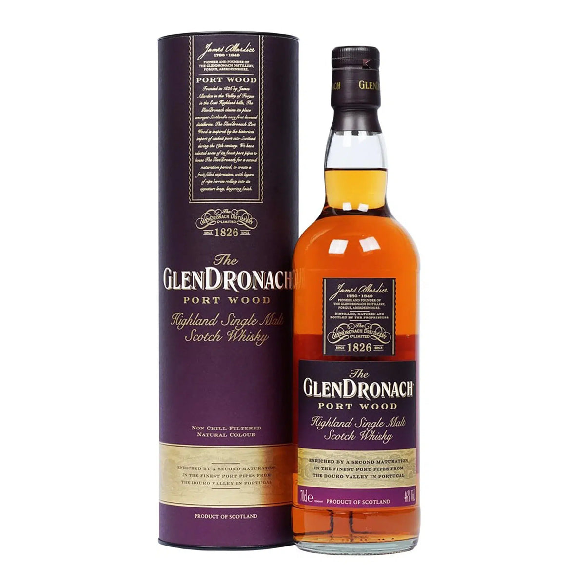 Glendronach Port Wood Finish Single Malt Scotch Whisky 700ml