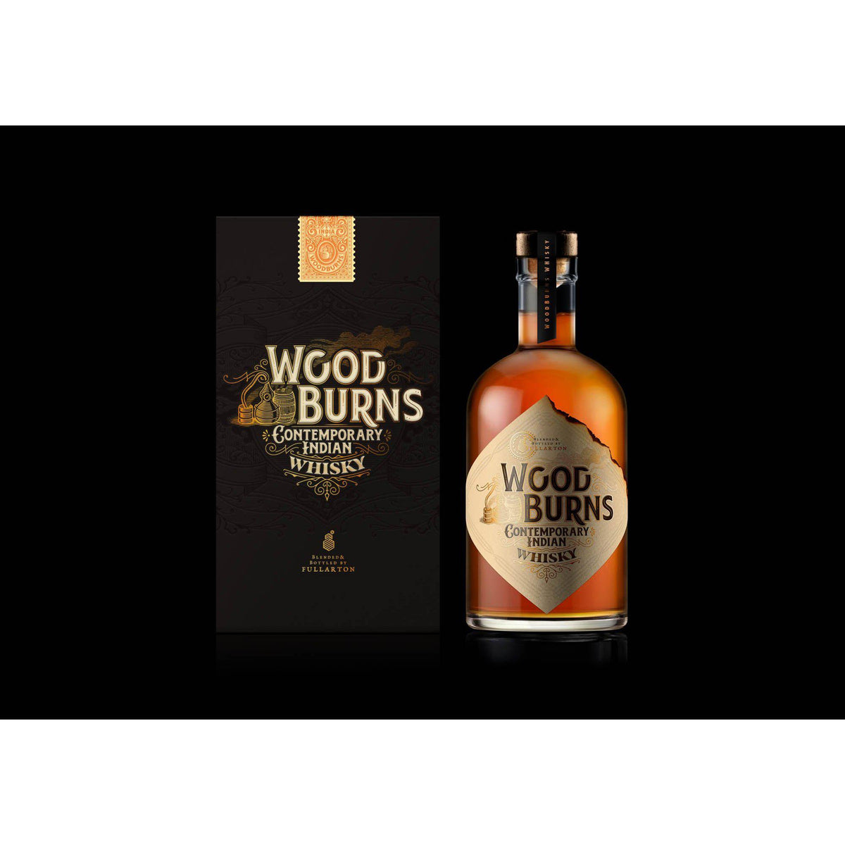 WoodBurns Contemporary Indian Whisky 750ml